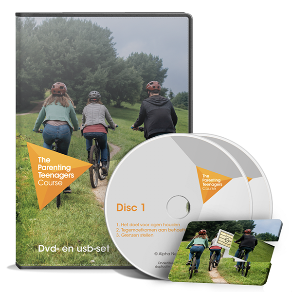 Productafbeelding: voorkant van Parenting Teenagers Course dvd- en usb-set 