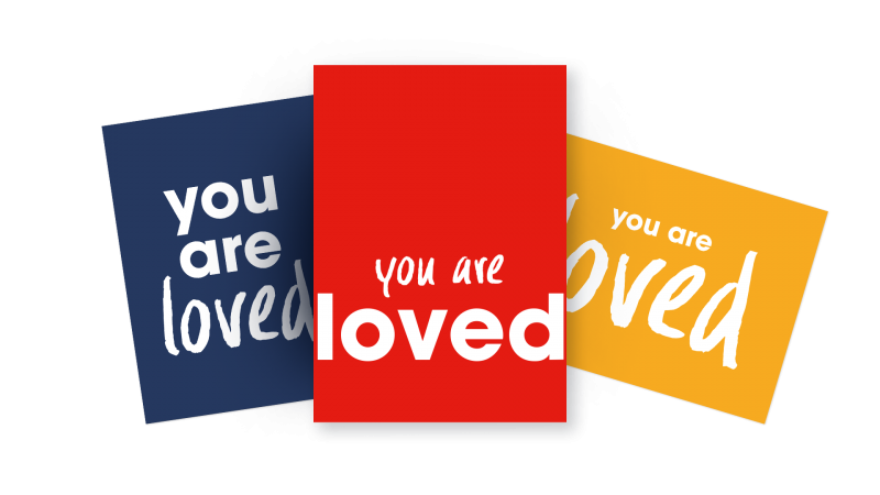 You are loved-ansichtkaarten