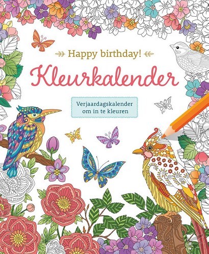 Productafbeelding: voorkant van Happy birthday! kleurkalender