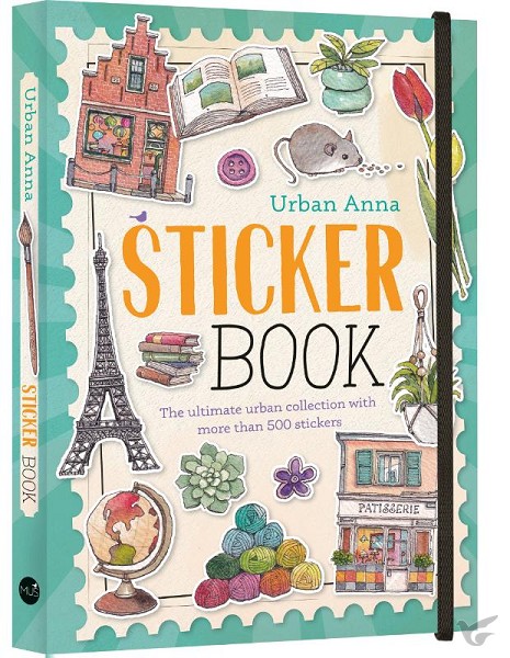 Productafbeelding: voorkant van Urban anna sticker book