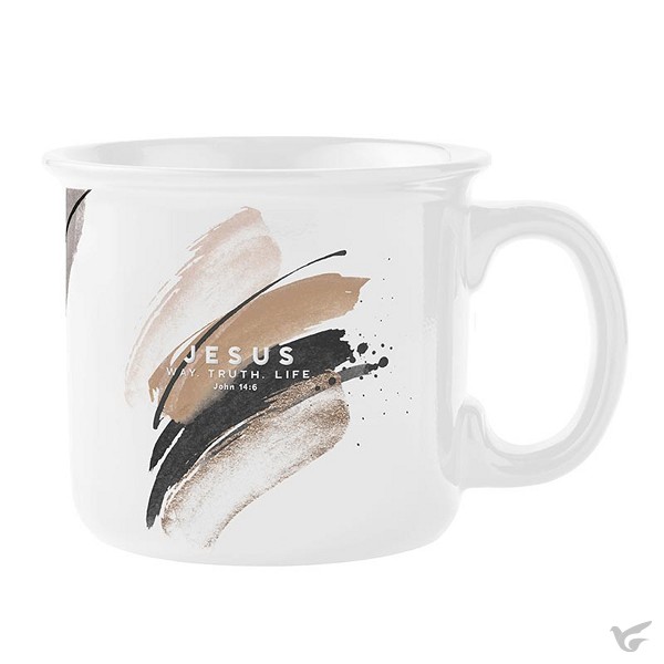 Productafbeelding: voorkant van Mug Jesus way truth life