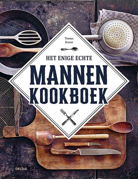 Productafbeelding: voorkant van Enige echte mannenkookboek