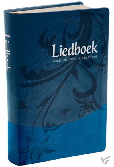 Productafbeelding: voorkant van Liedboek koker blauw softcover goudsnede